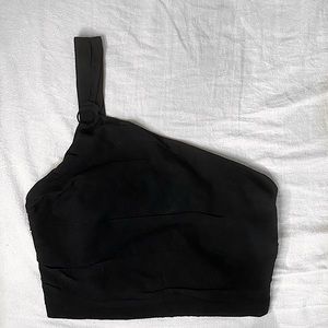 NWT Zara Black One Shoulder Top
